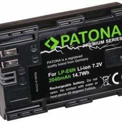 Vente flash 🤩 Patona Batterie Pour Appareils Photo Numérique Pile De Qualité Supérieure Canon LP-E6N - Accus ⋅ Chargeurs 🌟