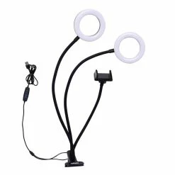 Alternative view of Budget 🥰 Dörr Lampe Vidéo 2 Lumières Annulaires SLR-12 Bi-Color - Flashes ⋅ Lampes 💯