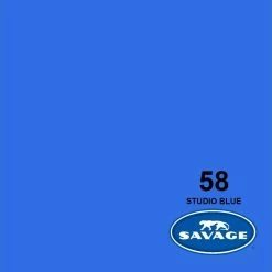 Promo ⭐ Savage Fond Papier 1.35 X 11 M Studio Blue - Accessoires Divers ⌛