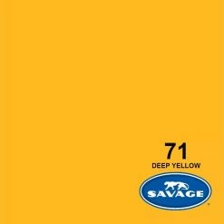 Nouveau 🌟 Savage Fond Papier 2.72 X 11m Deep Yellow - Accessoires Divers ❤️