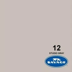 Vente flash 🛒 Savage Fond Papier 2.72 X 11m Studio Gray - Accessoires Divers 😍