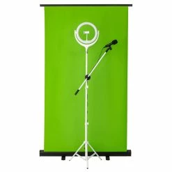 Promo 😀 FTM Streaming Kit (Mur Vert, Microphone, Trépied) - Accessoires Divers 🎁