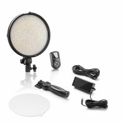 Vente flash 🔥 Walimex Pro Lampe Vidéo Pro Niova 800 Round Bi Colour Set - Flashes ⋅ Lampes ✨