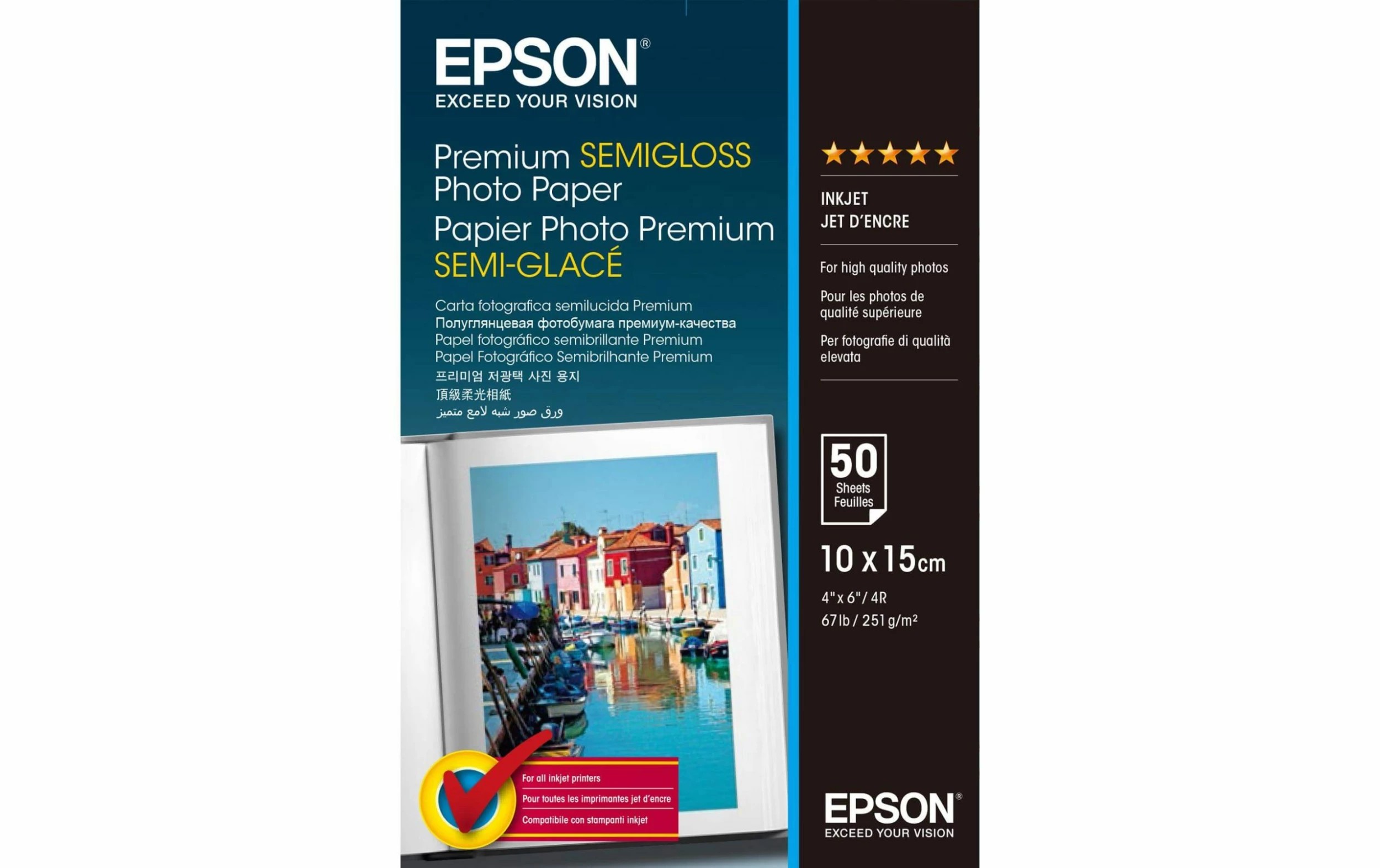 Remise 👍 Epson Papier Photo 10 X 15 Cm 255 G/m² 50 Pièce/s - Accessoires Divers 🔔 1 Remise 👍 Epson Papier Photo 10 X 15 Cm 255 G/m² 50 Pièce/s - Accessoires Divers 🔔