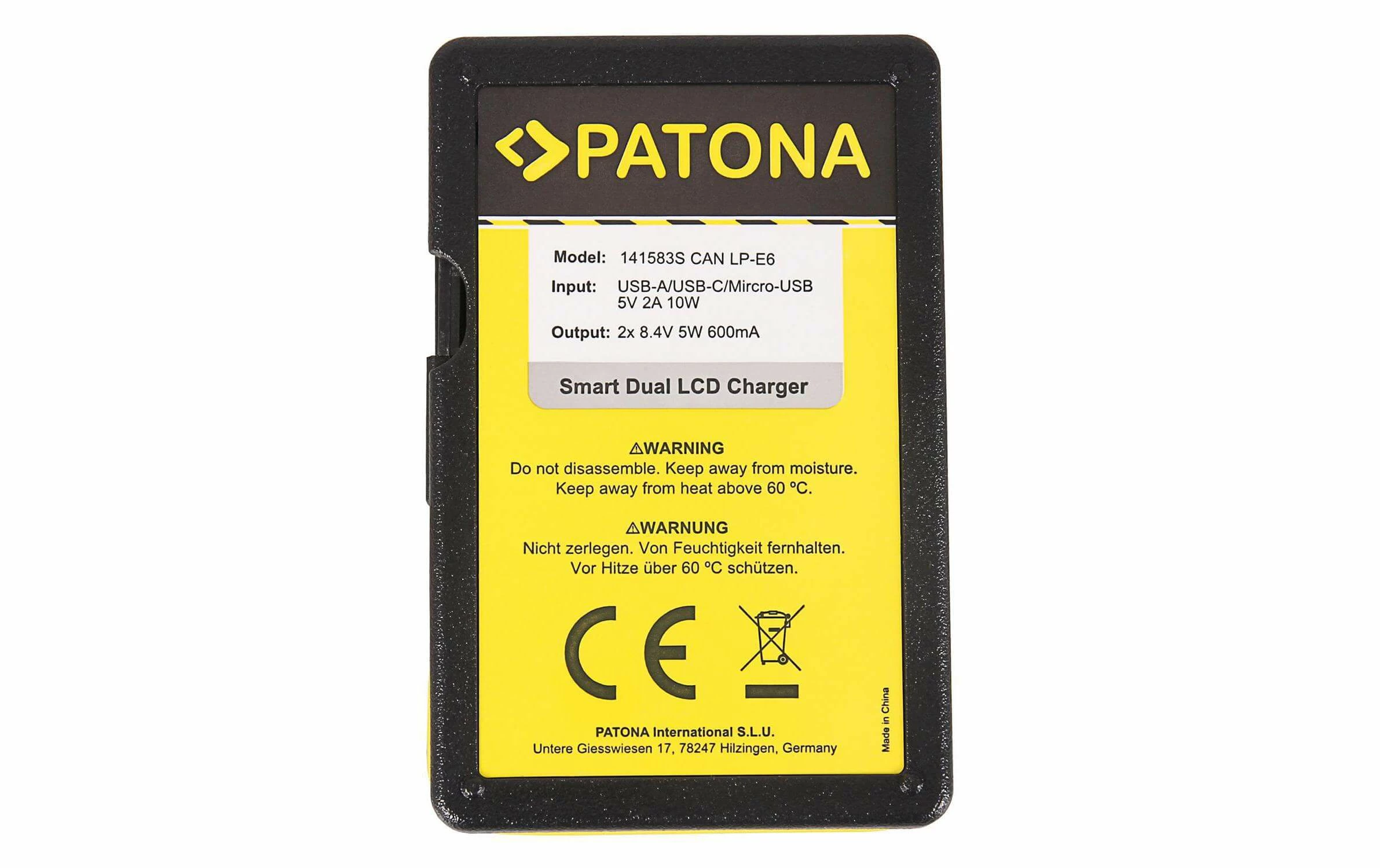 Acheter ⌛ Patona Chargeur Smart Dual LCD USB Canon LP-E6 - Accus ⋅ Chargeurs ❤️ 3 Acheter ⌛ Patona Chargeur Smart Dual LCD USB Canon LP-E6 - Accus ⋅ Chargeurs ❤️ – Image 3