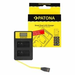 Bon marché 🤩 Patona Chargeur Smart Dual LCD USB Panasonic DMW-BLC12PP - Accus ⋅ Chargeurs 😉