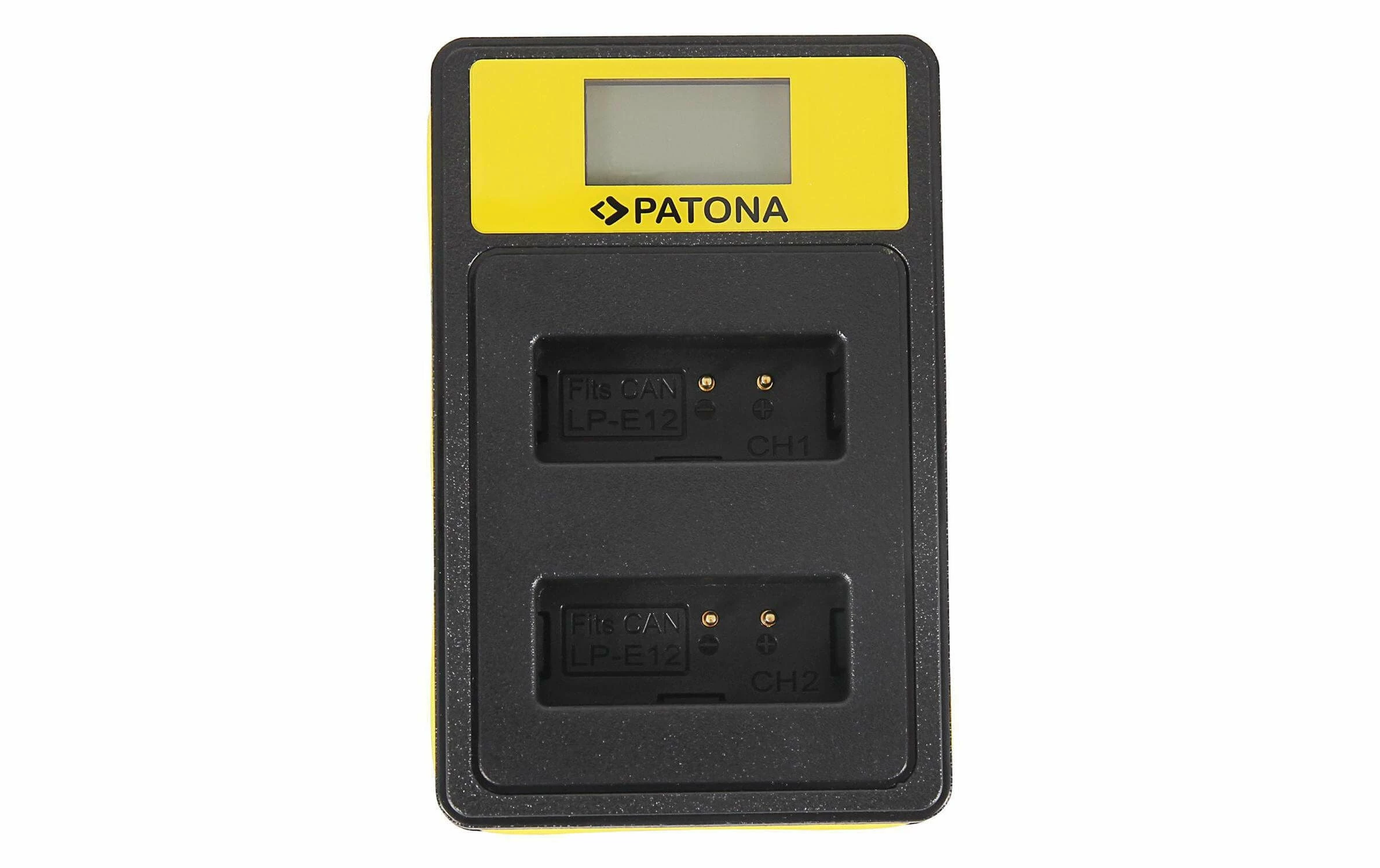 Acheter 🌟 Patona Chargeur Smart Dual LCD USB Canon LP-E12 - Accus ⋅ Chargeurs 🛒 2 Acheter 🌟 Patona Chargeur Smart Dual LCD USB Canon LP-E12 - Accus ⋅ Chargeurs 🛒 – Image 2