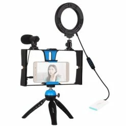 Budget ✨ Puluz Lampe Vidéo Vlogging Set 4 In 1 - Flashes ⋅ Lampes 🥰