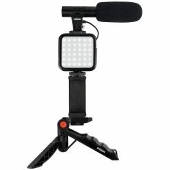 Sortie 🛒 Dörr Lampe Vidéo Kit De Vlogging Avec Microphone VL-5 - Flashes ⋅ Lampes 🧨