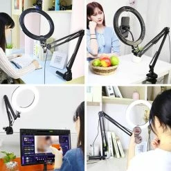 Alternative view of Remise ✨ Puluz Lampe Annulaire De Bureau 26 Cm - Flashes ⋅ Lampes ❤️