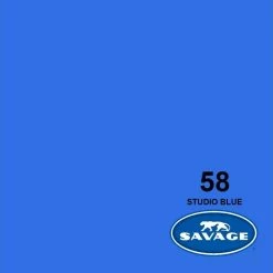 Meilleure affaire 🌟 Savage Fond Papier 2.72 X 11m Studio Blue - Accessoires Divers ⭐