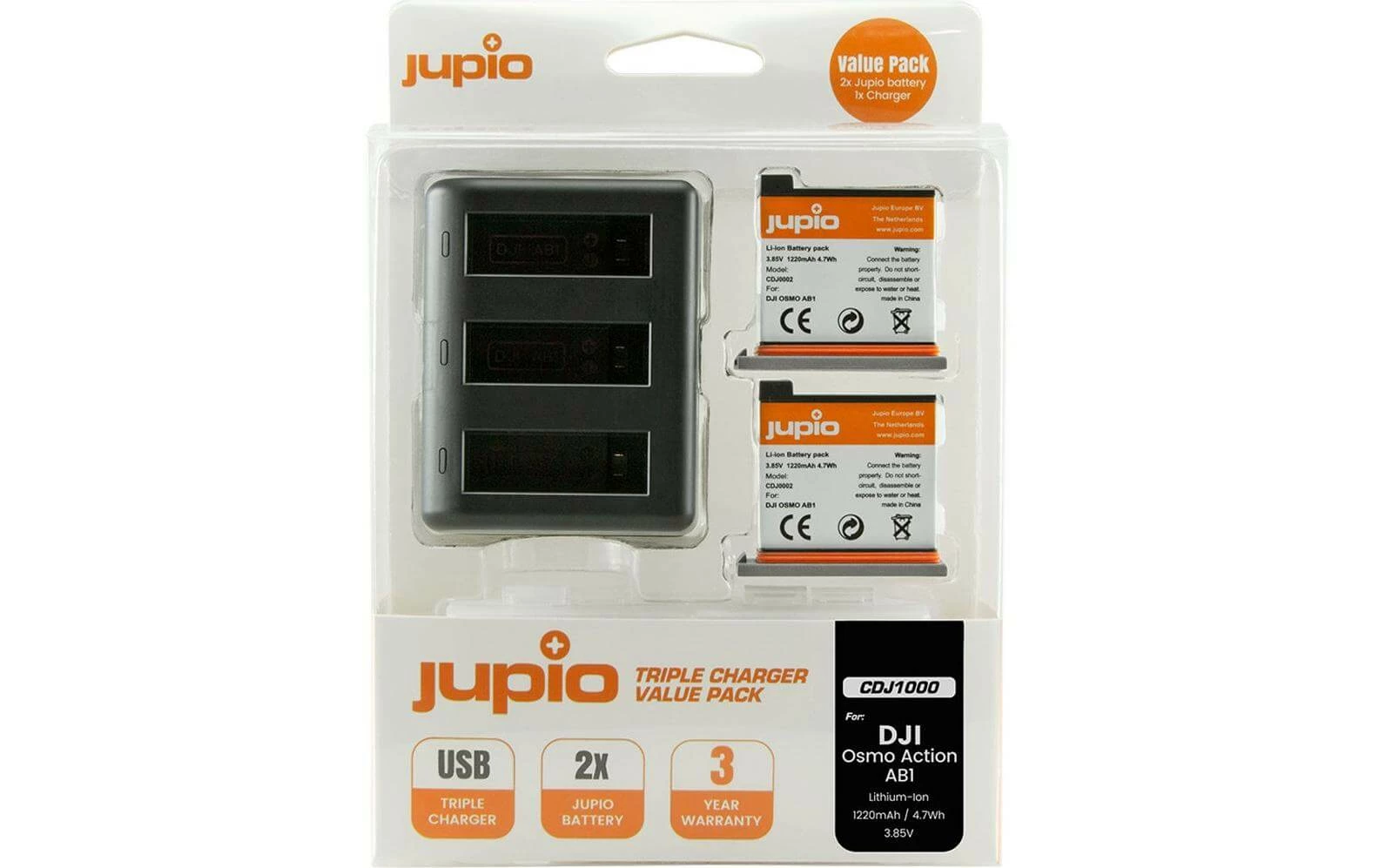 Bon marché 👏 Jupio Batterie Pour Caméra Vidéo Value 2x DJI OSMO A + Trip Engin - Accus ⋅ Chargeurs 🎉 1 Bon marché 👏 Jupio Batterie Pour Caméra Vidéo Value 2x DJI OSMO A + Trip Engin - Accus ⋅ Chargeurs 🎉