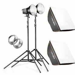 Bon marché ❤️ Walimex Pro Lumière Continue Pro Daylight 250s Set - Flashes ⋅ Lampes 🧨