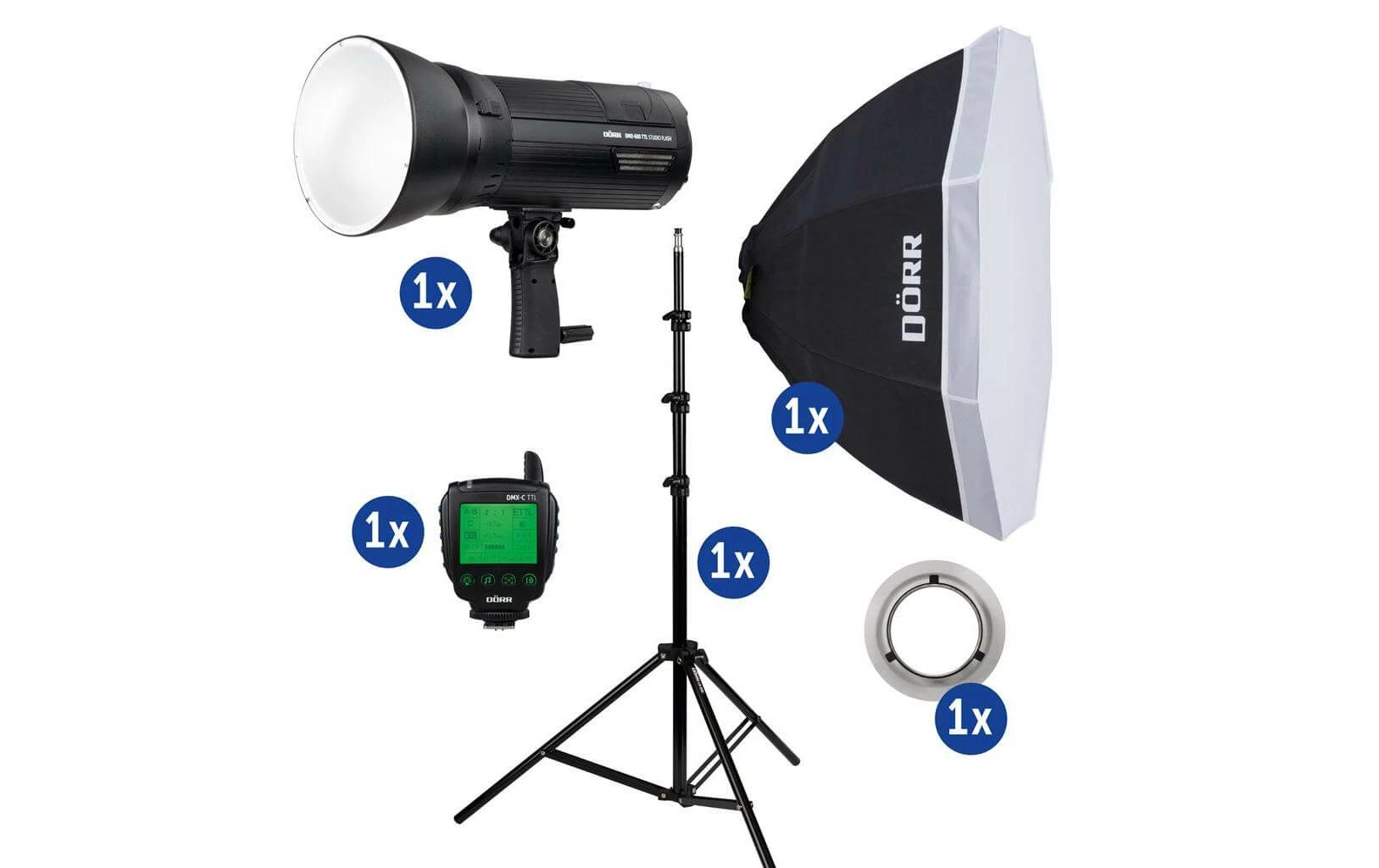 De gros ✔️ Dörr Flash De Studio Set DFX-600 Canon - Flashes ⋅ Lampes ✔️ 1 De gros ✔️ Dörr Flash De Studio Set DFX-600 Canon - Flashes ⋅ Lampes ✔️
