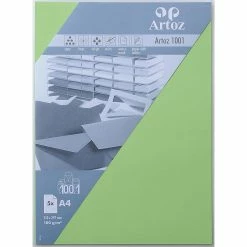Sortie ⌛ Artoz Papier à Lettres 1001 A4 100 G/m² 5 Feuilles, Vert Bouleau - Accessoires Divers 👍