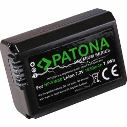 Nouveau 😀 Patona Batterie Pour Appareils Photo Numérique Premium NP-FW50 - Accus ⋅ Chargeurs ✔️