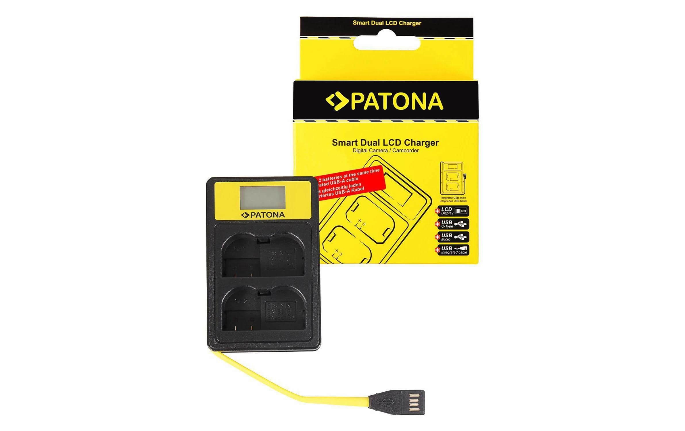 Sortie 👏 Patona Chargeur Smart Dual LCD USB Nikon EN-EL15 - Accus ⋅ Chargeurs 💯 1 Sortie 👏 Patona Chargeur Smart Dual LCD USB Nikon EN-EL15 - Accus ⋅ Chargeurs 💯