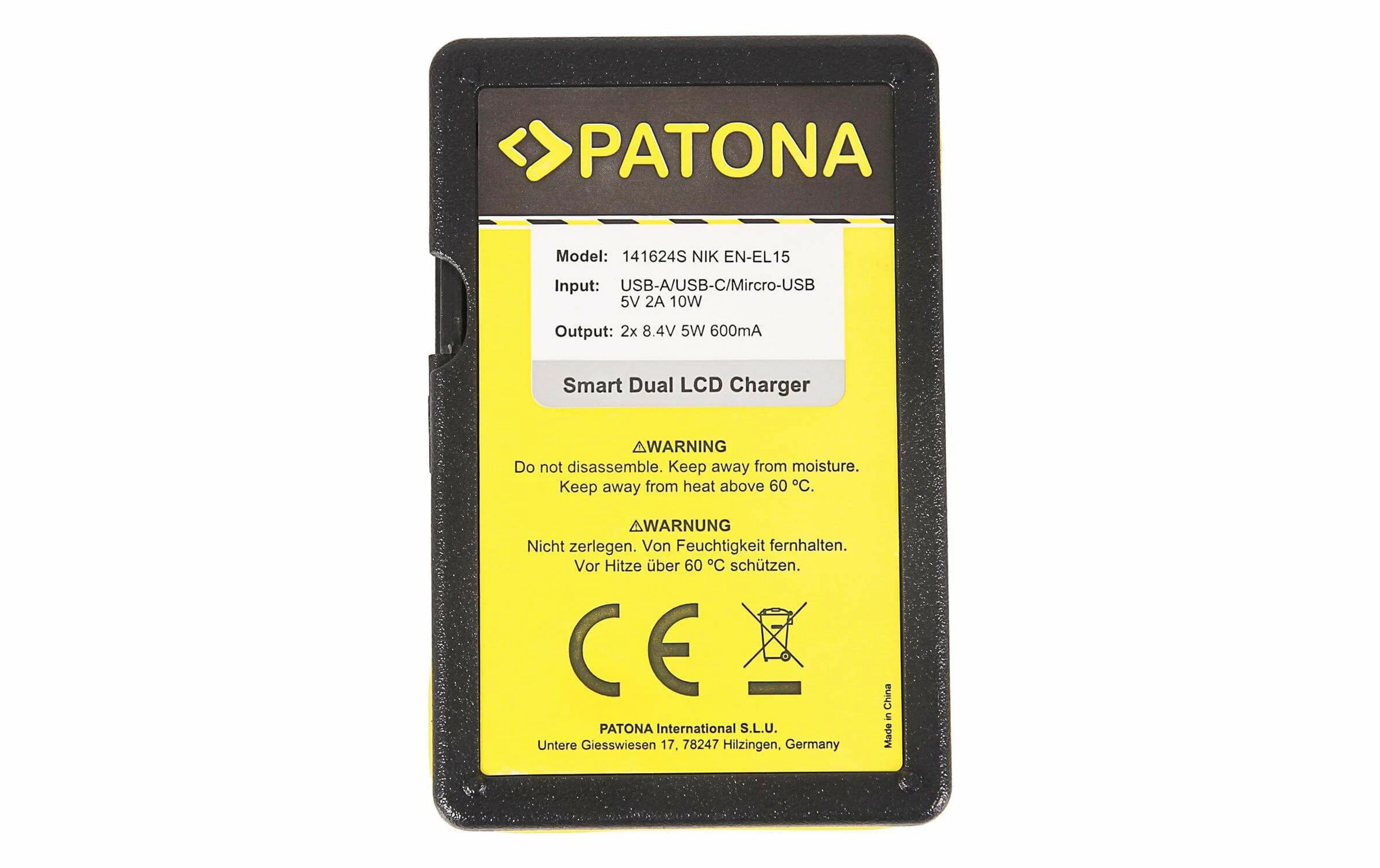 Sortie 👏 Patona Chargeur Smart Dual LCD USB Nikon EN-EL15 - Accus ⋅ Chargeurs 💯 3 Sortie 👏 Patona Chargeur Smart Dual LCD USB Nikon EN-EL15 - Accus ⋅ Chargeurs 💯 – Image 3